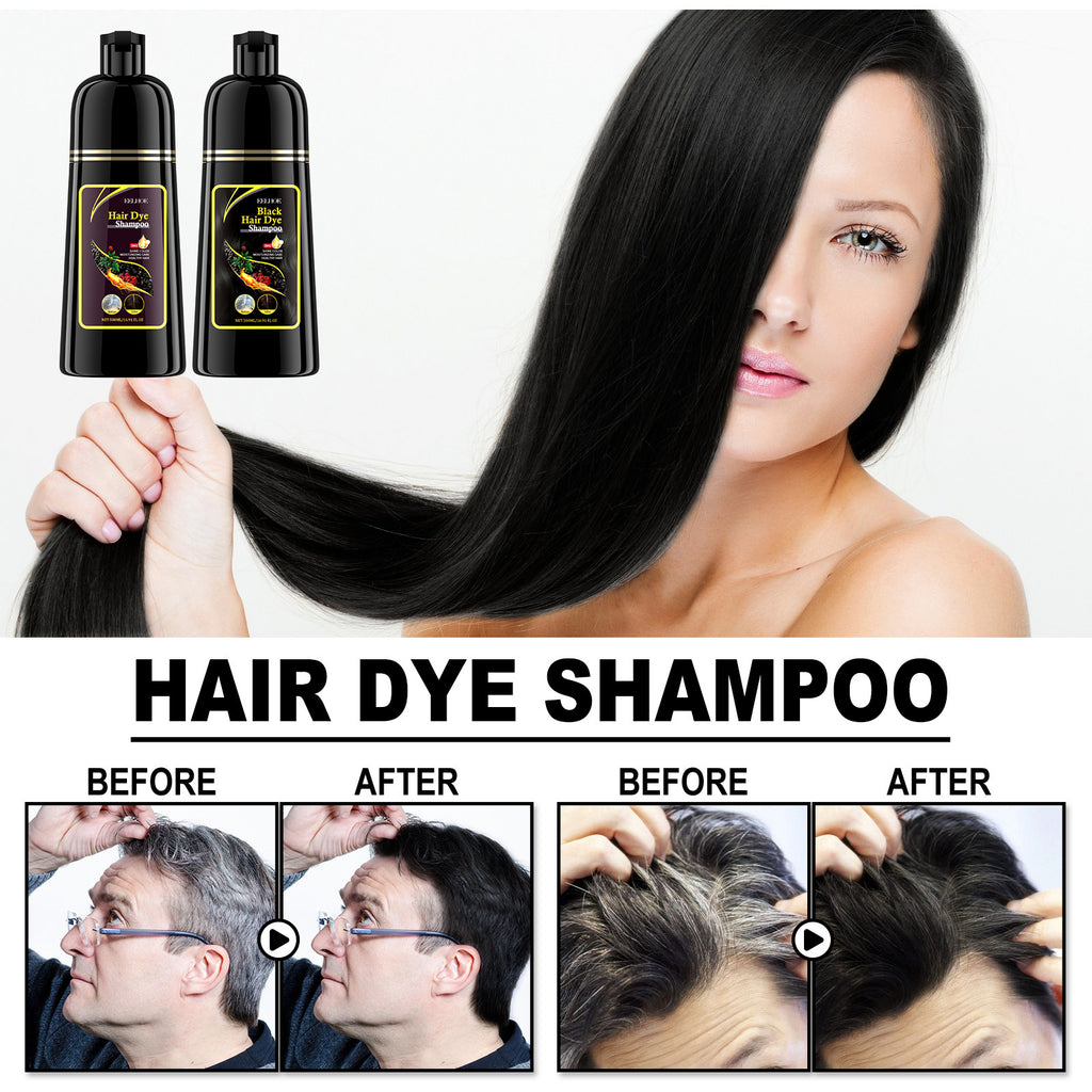 Șampon Colorant Instant – Acoperă Părul Cărunt în 10 Minute
